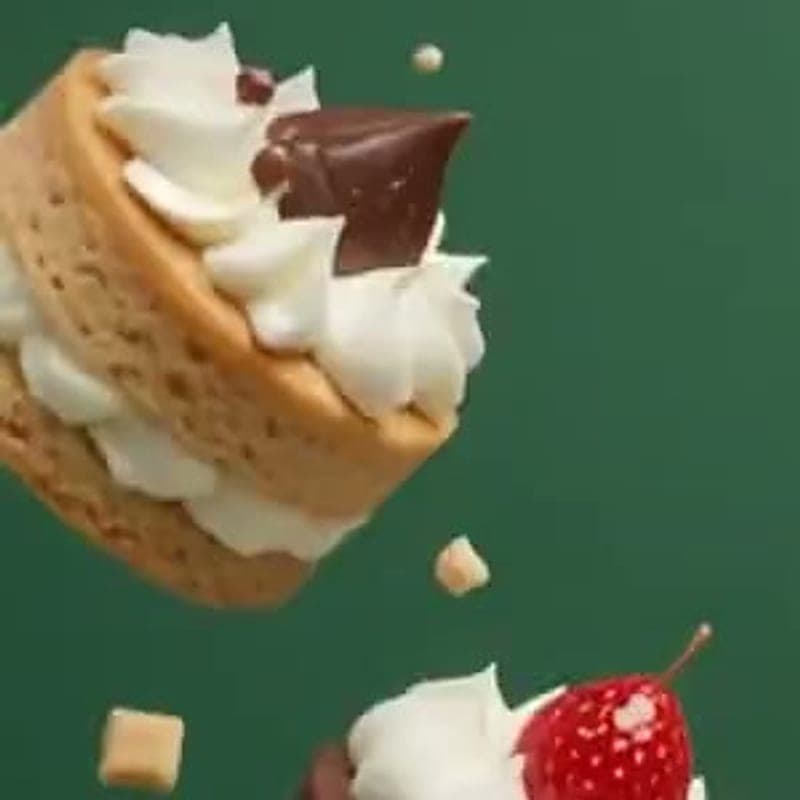 Vanilla cream tart with a chocolate shard garnish
