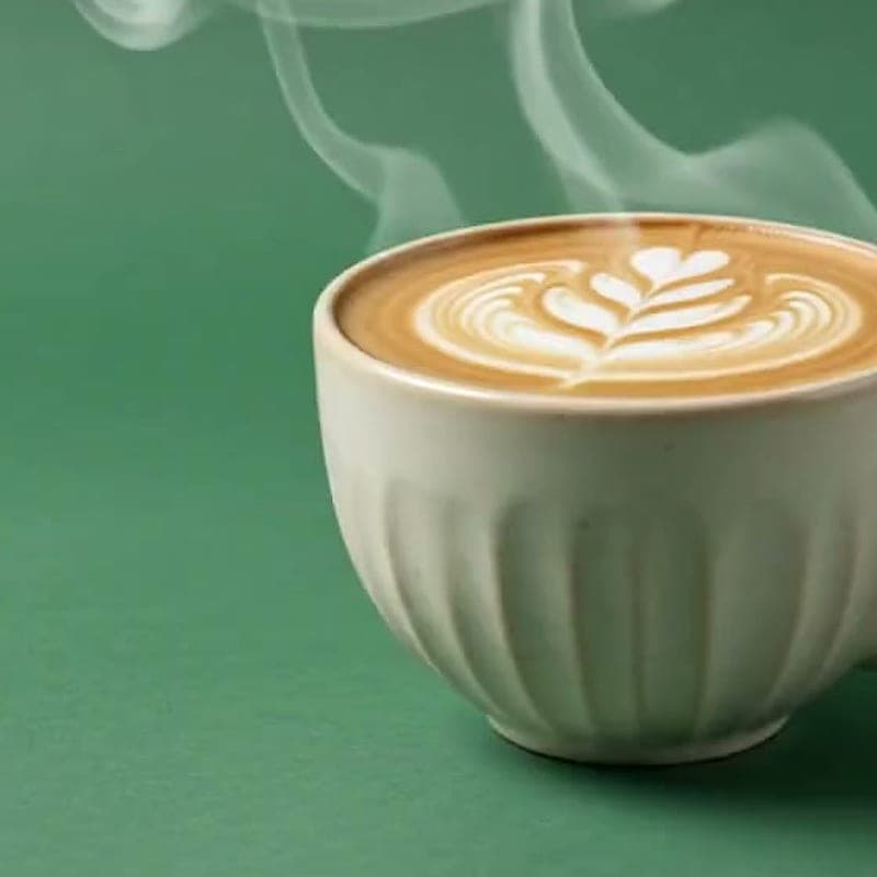 Dark chocolate mocha in a ceramic cup